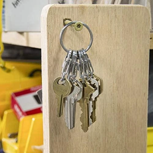 „Nite-Ize KeyRing+“ 6 x nerūdijančio plieno mikrokarabinai (KRGS-11-R3)
