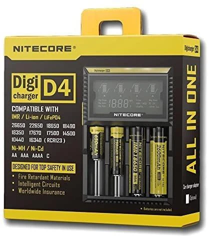 Nitecore Digicharger D4 EU Baterijų įkroviklis