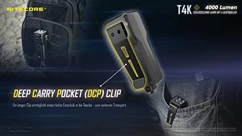 Žibintuvėlis - Nitecore T4K 4000 Liumenų Įkraunamas Raktų Pakabukas