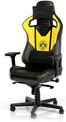 Žaidimų kėdė Noblechairs EPIC Borussia Dortmund Edition PU-Leather Gaming Chair