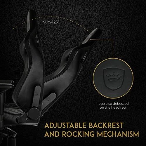 Žaidimų kėdė Noblechairs EPIC PU-Leather Gaming Chair, Juoda-mėlyna