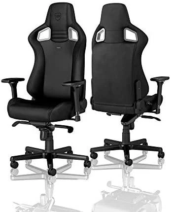 Žaidimų kėdė Noblechairs EPIC Juodas Edition Vinyl/PU hybrid leather Gaming Chair, Juoda