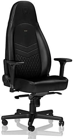 Žaidimų kėdė Noblechairs ICON Real Leather Gaming Chair, Juoda