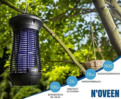 Lempa nuo vabzdžių N'oveen IKN18 IPX4 Professional Lampion