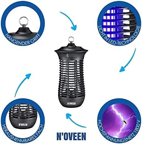Lempa nuo vabzdžių N'oveen IKN18 IPX4 Professional Lampion