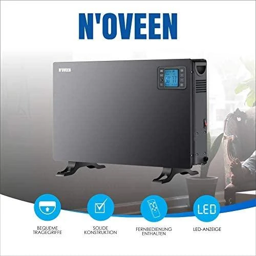 Oem CH7100 LCD SMART Juodas N'OVEEN konvektorius šildytuvas