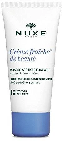 Nuxe 48 val. greito poveikio drėkinamoji kaukė „Crème Fraîche® de Beauté Masque SOS 48H moisture SOS rescue mask“, 30 ml