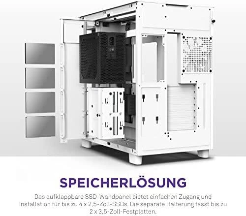 NZXT PC dėklas H9 Elite Midi bokštinis langas baltas