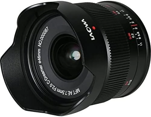 Objektyvas Venus Optics Laowa C-dreamer 7,5 Mm F/2,0 Ae su automatine diafragma, skirta Micro 4/3