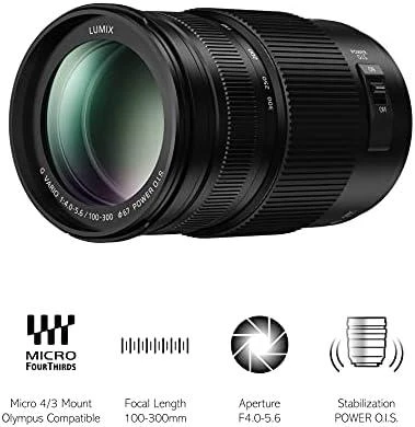 Objektyvas „Panasonic Lumix 100-300mm F/4-5.6 G Vario II“ su galingu OIS