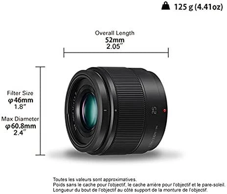 PANASONIC H-H025E-K Objektyvas