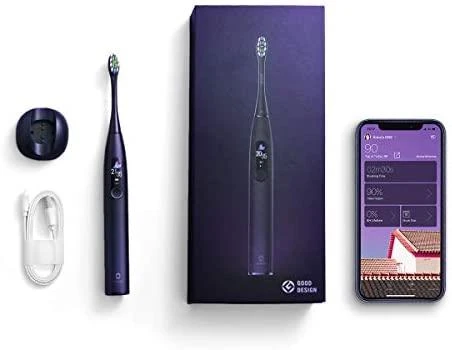 Elektrinis dantų šepetėlis Oclean X Pro, violetinis (Aurora Purple)