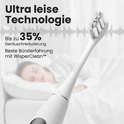 Elektrinis dantų šepetėlis Oclean X Pro Elite, Pilkas, su 6 galvutėmis ir dėklu