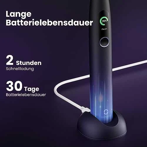 Elektrinis dantų šepetėlis Oclean X Pro, violetinis (Aurora Purple)