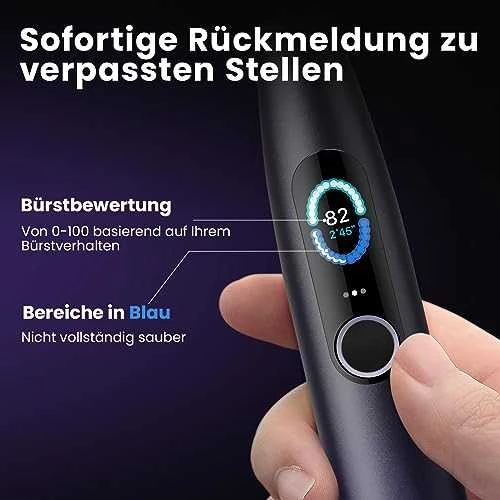 Elektrinis dantų šepetėlis Oclean X Pro, violetinis (Aurora Purple)