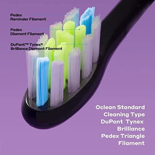Elektrinis dantų šepetėlis Oclean X Pro, violetinis (Aurora Purple)