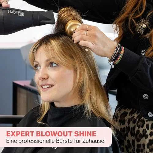 Plaukų šepetys džiovinimui Olivia Garden Expert Blowout Shine Gold&Brown 55 mm