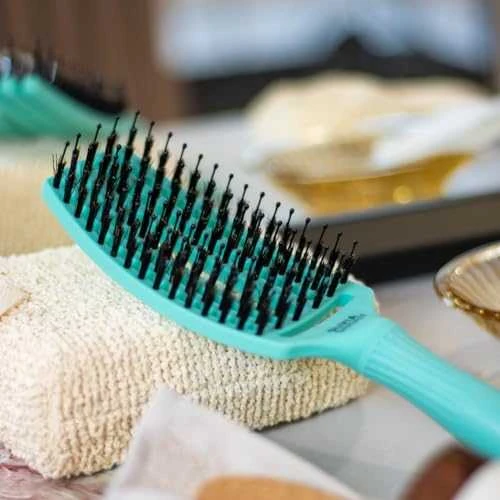 Plaukų šepetys džiovinimui Olivia Garden Fingerbrush Mint Medium