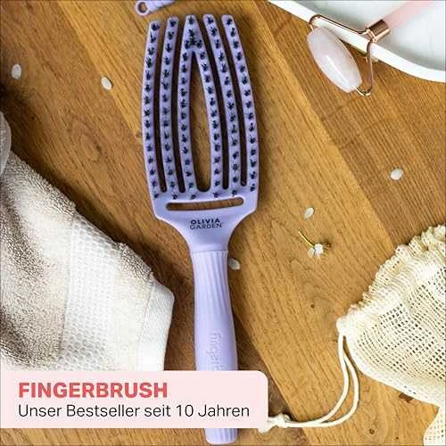 Plaukų šepetys džiovinimui Olivia Garden Fingerbrush Lavender Medium