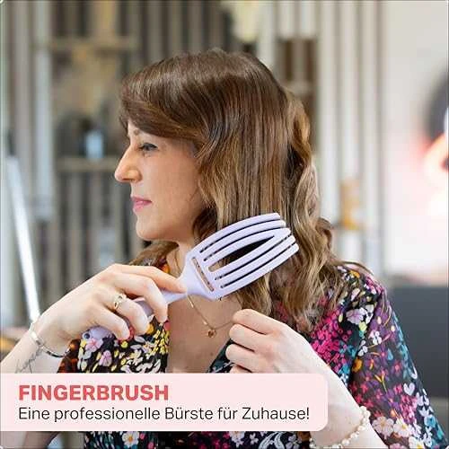 Plaukų šepetys džiovinimui Olivia Garden Fingerbrush Lavender Medium