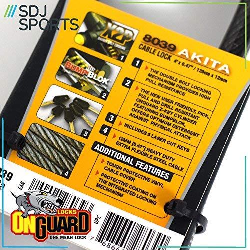 „OnGuard Bike Lock Akita 8039“ (ONG-8039)
