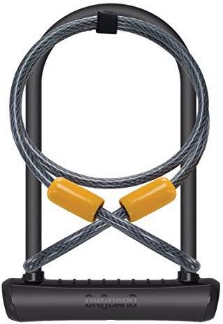 OnGuard U-Lock Neon dviračio spyna juoda 10x1200 mm (8154BL)