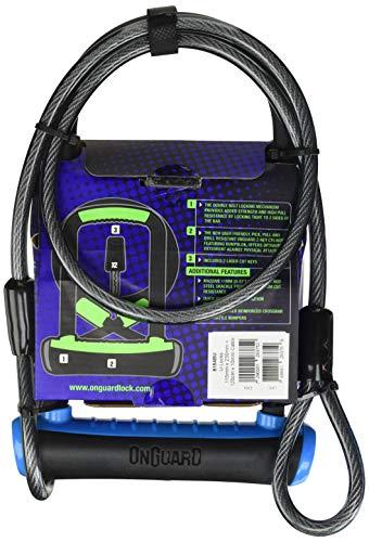 OnGuard dviračių užraktas U-Lock Neon mėlyna 10x1200 mm (8154BU)