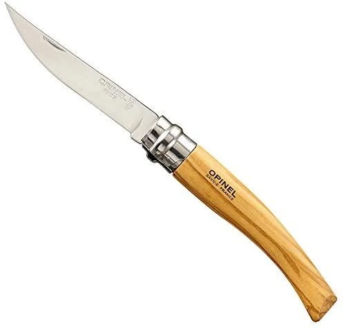 Opinel peilis Nr.8 plonais ašmenimis - alyvmedžio rankena