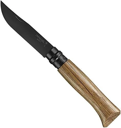 Opinel peilis Nr.8 juodais ašmenimis ir ąžuoline rankena Juodas Oak