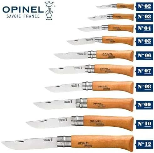 Opinel anglinio plieno peilis Nr.7 buko rankena