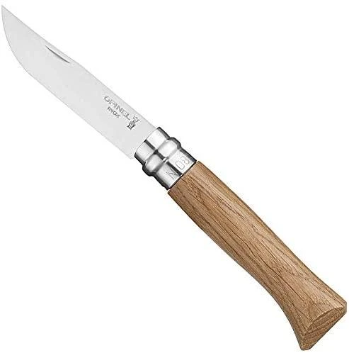 Opinel peilis Nr.8 ąžuoline rankena dėžutėje