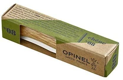 Opinel peilis Nr.8 ąžuoline rankena dėžutėje