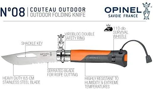 Opinel peilis Outdoor Nr.8 nerūdijančio plieno ašmenimis