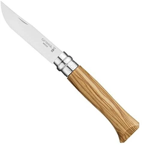 Opinel peilis Nr.8 alyvmedžio rankena dėžutėje