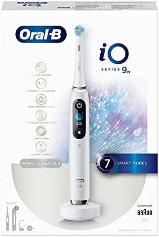 ORAL-B iO Series 9N Elektrinis dantų šepetėlis, baltos spalvos