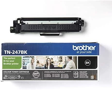 BROTHER TN-247BK Juodas Tonerio Kasetė, Išeiga 3000 Puslapių