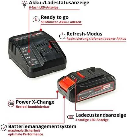 Einhell akumuliatoriaus ir kroviklio rinkinys 18V 2,5 Ah Power X-Change