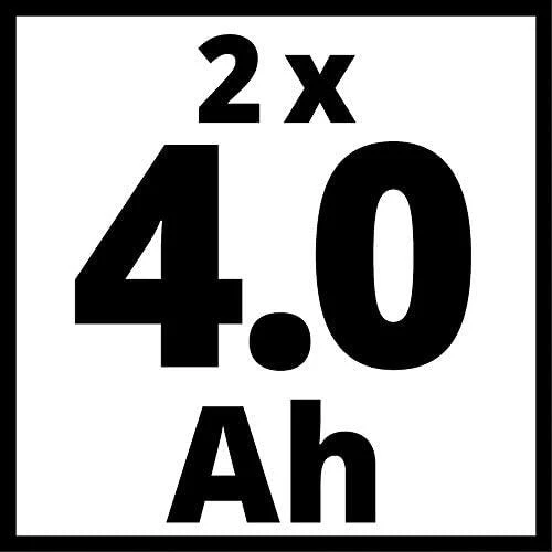 Einhell Akumuliatirių komplektas 2X4,0Ah PXC+pakrovėjas kroviklis ir 2 vnt. 4,0 Ah akumuliatorius