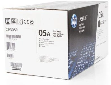 Hewlett Packard (HP) HP CE505D No.05A Dual Pack Juodas kasetė (CE505D)