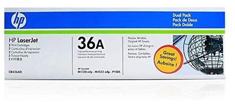 Hewlett Packard (HP) HP Toneris Juodas 36A, skirtas LaserJet 1505/1522, dvigubas paketas (2x2 000 puslapių)