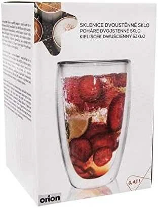 Orion Termo stiklinės su dviguba sienele kavos latte 430 ml