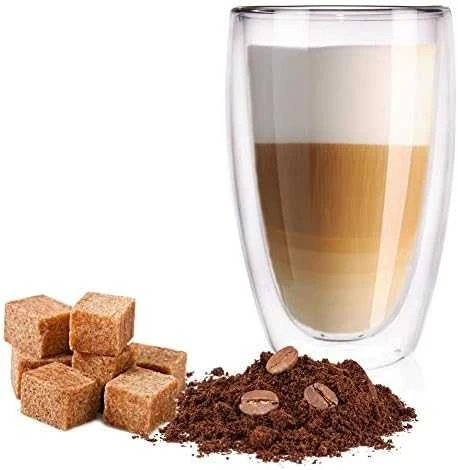 Orion Termo stiklinės su dviguba sienele kavos latte 430 ml