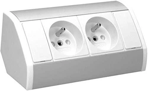Orno Lizdas Baldinis lizdas 2x2P+Z, baltas ir sidabrinis