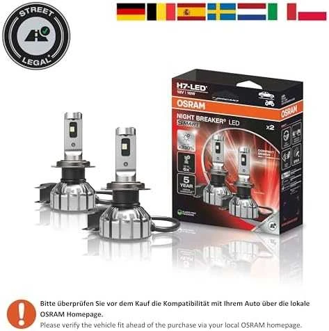 Osram Night Breaker LED H7 lemputės pakuotėje