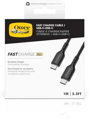 OTTERBOX STANDARD CABLE USB C-C 1M USB-PD Juodas