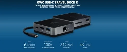 OWC USB-C Travel Dock E stotis / replikatorius (OWCTCDK6P2SG)