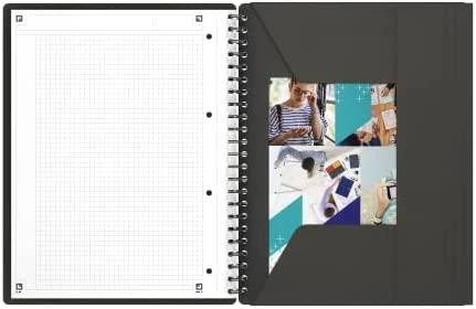 Sąsiuvinis su spirale OXFORD MEETINGBOOK, A4, 80 lapų, langeliai