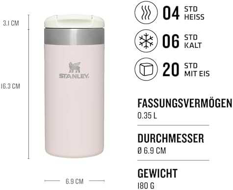 Terminis puodelis Stanley Aerlight, 0.35 L rožinio kvarco metalas