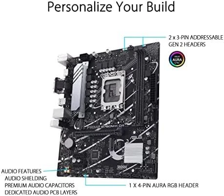 Pagrindinė plokštė ASUS Intel B760 Express / LGA1700 / Micro-ATX / Memory DDR4 / Atminties lizdai 2 / 2xPCI-Express 4.0 1x / 1xPCI-Express 4.0 16x / 2xM.2 / 1x15pin D-sub / 1xHDMI / 2xUSB 2.0 / 4xUSB 3.2 / 1xPS/2 / 1xRJ45 / 3xAudio port