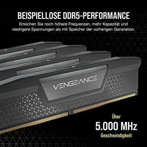 RAM Corsair VENGEANCE 32 GB, DDR5, 4800 MHz, kompiuteris/serveris, registracijos Nr., ECC Nr., 2x16 GB